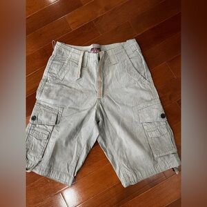 Matchstick men's cotton cargo shorts M / 30 grayish green